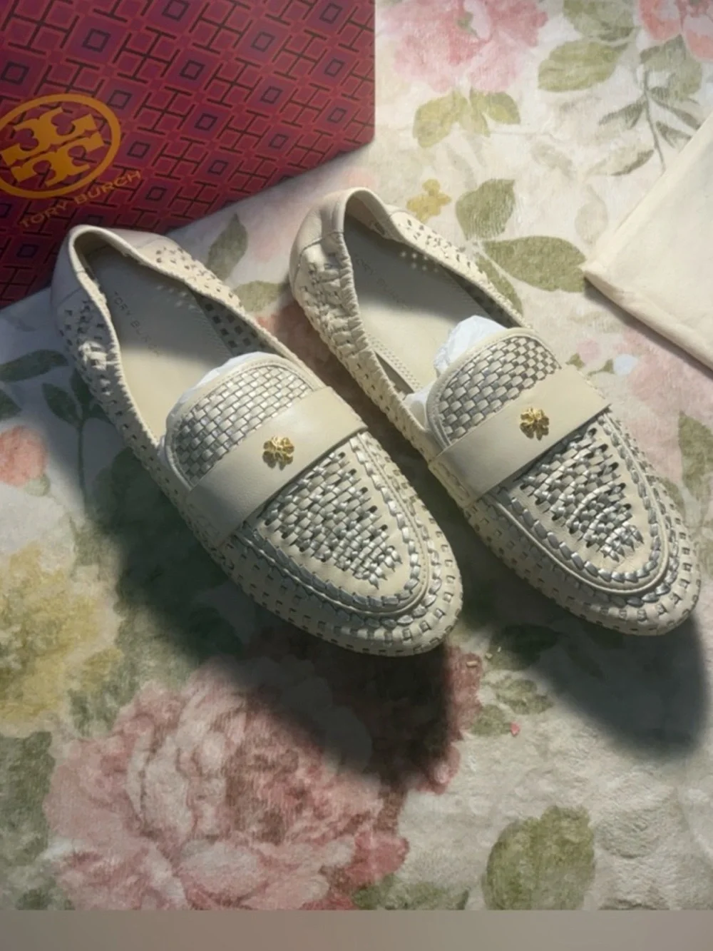 Tory Burch NWT Woven Ballet Loafer $378 Sz 8.5